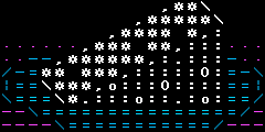A wedge of cheese is depicted in 80s style ASCII art